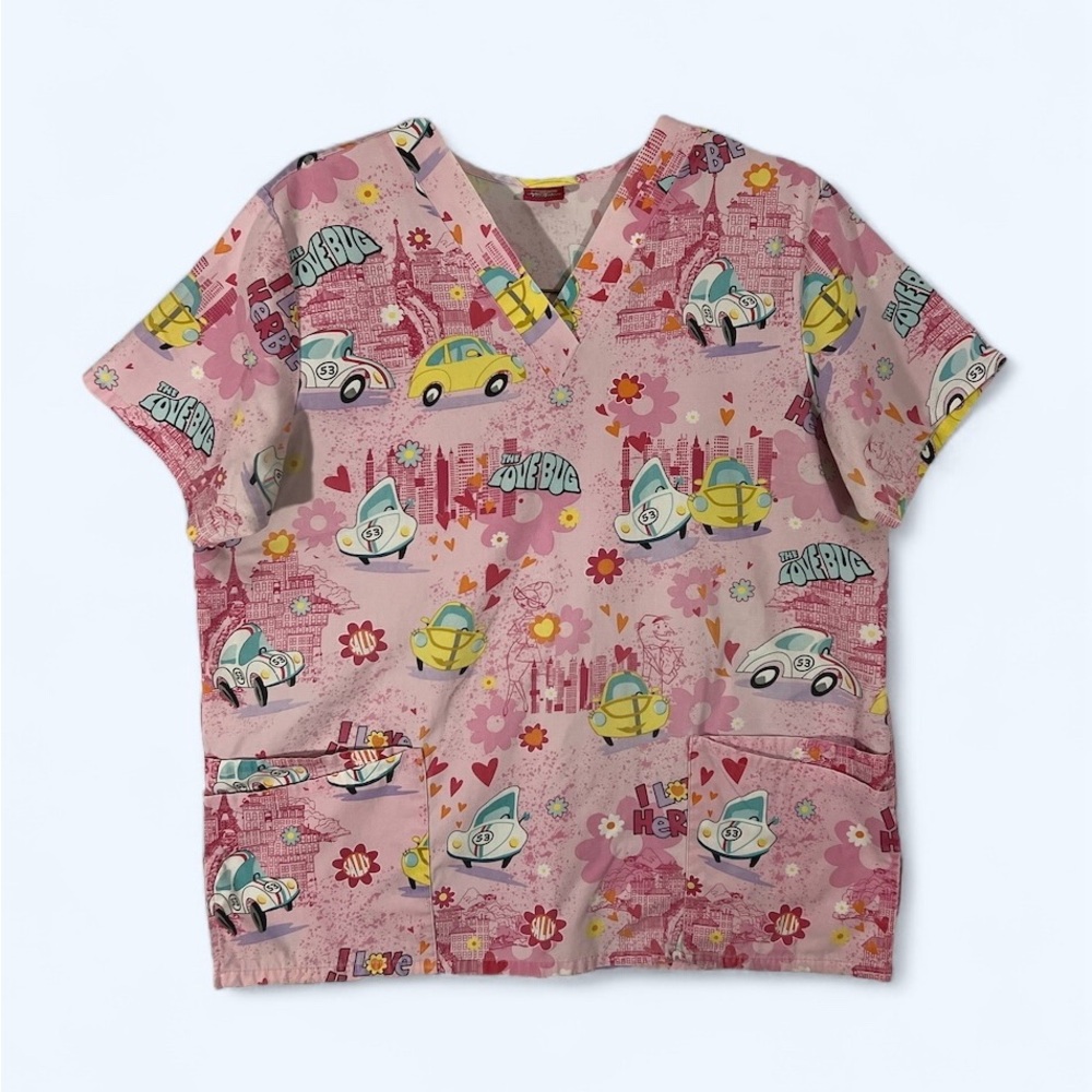 HERBIE The Love Bug Scrub Top by Walt Disney